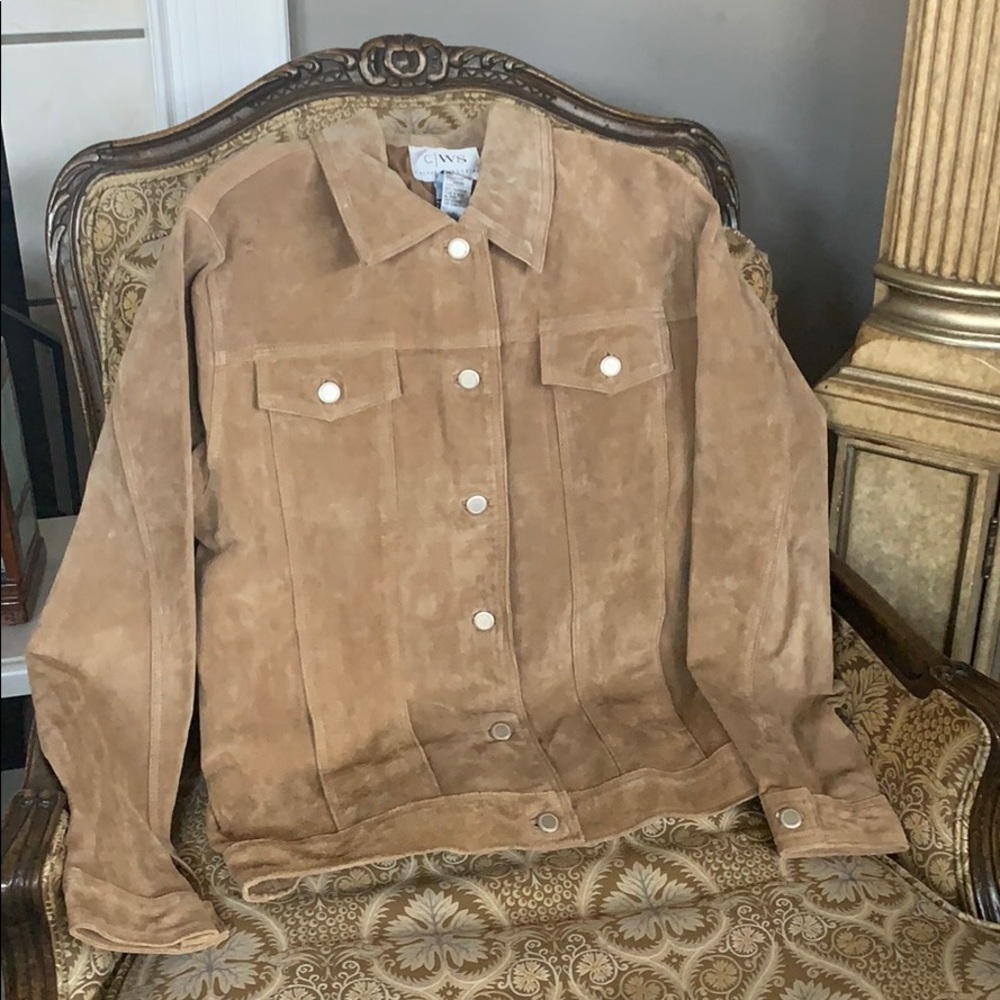 GENUINE LEATHER CASUAL WORKSTYLES TAN JACKET